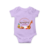 My First Ayudha Puja | Grateful Heart Romper - LILAC - New Born (Chest 14")