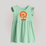 My First Ayudha Puja Celebration Baby Frock - MINT GREEN - 0 - 3 Months Old (Chest 17")