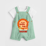 My First Ayudha Puja Celebration Dungaree - MINT GREEN - 0 - 5 Months Old (Chest 18")