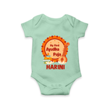 My First Ayudha Puja Celebration Romper - MINT GREEN - New Born (Chest 14")