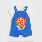 My First Ayudha Puja Celebration Dungaree - COBALT BLUE - 0 - 5 Months Old (Chest 18")
