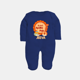 My First Ayudha Puja Celebration Full Body Suit - NAVY BLUE - New Born (Chest 7.5")