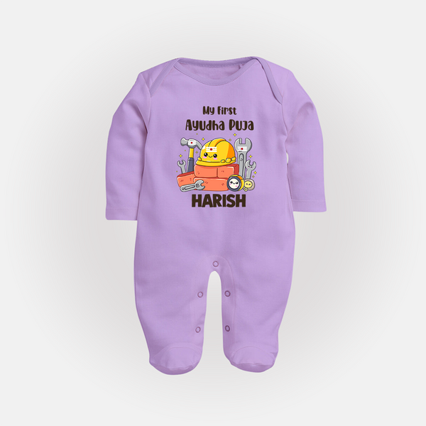 My First Ayudha Puja Workshop Full Body Suit - LILAC - New Born (Chest 7.5")