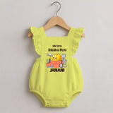 My First Ayudha Puja Workshop Romper Frock - PASTEL YELLOW - 0 - 3 Months Old (Chest 19")