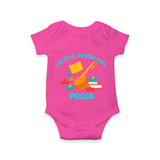 My First Ayudha Puja Melody Romper - HOT PINK - New Born (Chest 14")