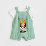  Little Saraswati Goddess Blessings Dungaree - MINT GREEN - 0 - 5 Months Old (Chest 18")