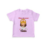  Little Saraswati Goddess Blessings T shirt - LILAC - 0-5 Months Old (Chest 17")