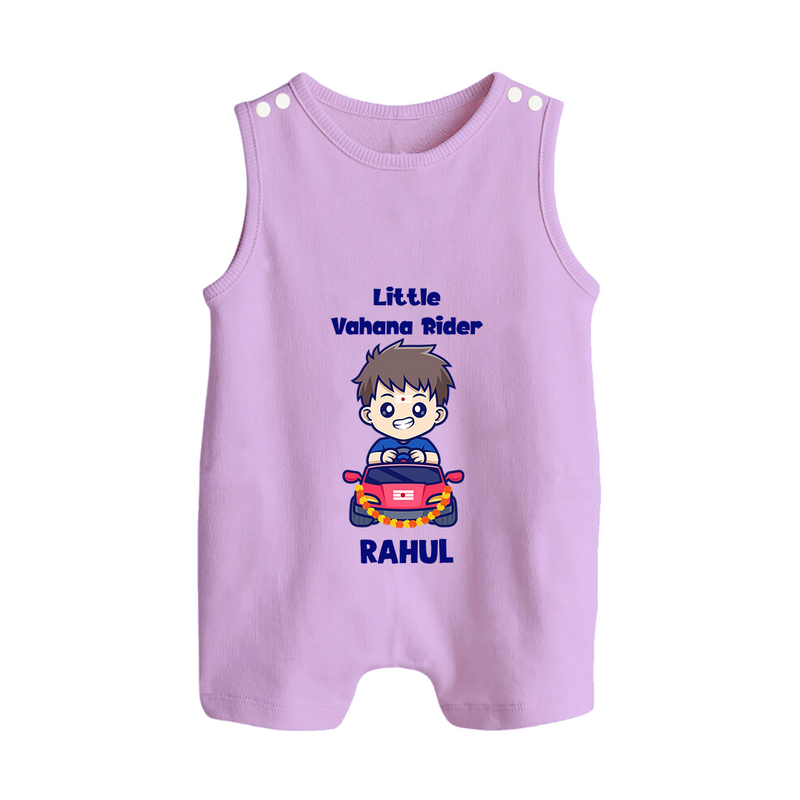 Little Vahana Rider Romper Suit | Custom Baby Romper Suit for Festival Fun - LILAC - 0 - 5 Months Old (Chest 18")