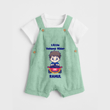 Little Vahana Rider Dungaree Set | Custom Baby Dungaree Set for Festival Fun - MINT GREEN - 0 - 5 Months Old (Chest 18")