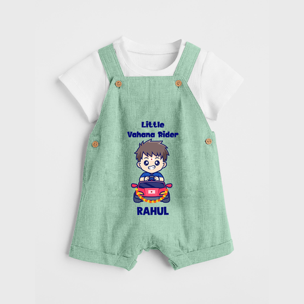  Little Vahana Rider Adventure Dungaree - MINT GREEN - 0 - 5 Months Old (Chest 18")