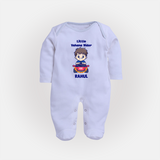 Little Vahana Rider Sleep Suit | Custom Baby Sleep Suit for Festival Fun - BABY BLUE - New Born (Chest 7.5")
