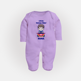 Little Vahana Rider Sleep Suit | Custom Baby Sleep Suit for Festival Fun - LILAC - New Born (Chest 7.5")