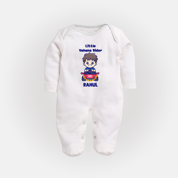  Little Vahana Rider Adventure Full Body Suit - WHITE - New Born (Chest 7.5")