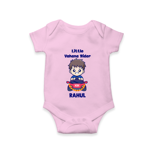  Little Vahana Rider Adventure Romper - BABY PINK - New Born (Chest 14")