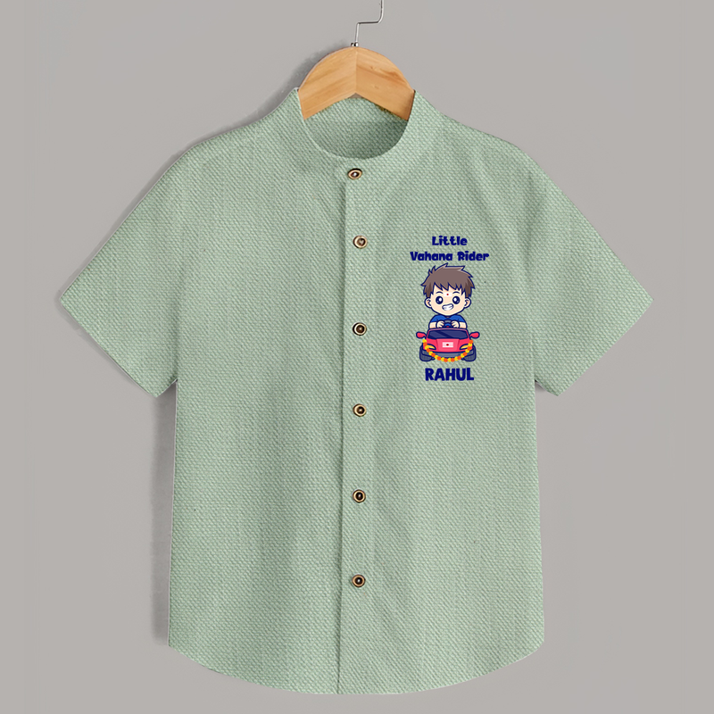 Little Vahana Rider Shirt | Custom Baby Shirt for Festival Fun - MINT GREEN - 0 - 6 Months Old (Chest 23")