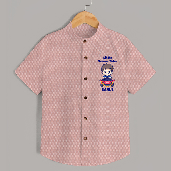  Little Vahana Rider Adventure Shirt - PEACH - 0 - 6 Months Old (Chest 23")