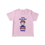 Little Vahana Rider Tshirt | Custom Baby Tshirt for Festival Fun - BABY PINK - 0-5 Months Old (Chest 17")
