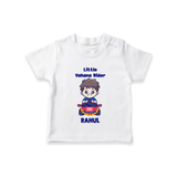 Little Vahana Rider Tshirt | Custom Baby Tshirt for Festival Fun - WHITE - 0-5 Months Old (Chest 17")