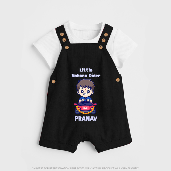  Little Vahana Rider Adventure Dungaree - BLACK - 0 - 5 Months Old (Chest 18")