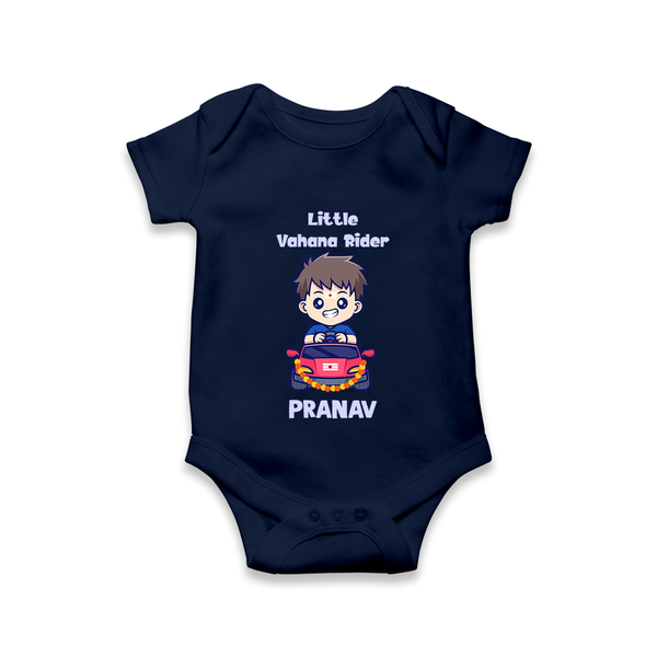  Little Vahana Rider Adventure Romper - NAVY BLUE - New Born (Chest 14")