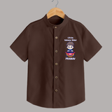  Little Vahana Rider Adventure Shirt - CHOCOLATE BROWN - 0 - 6 Months Old (Chest 23")