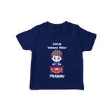 Little Vahana Rider Tshirt | Custom Baby Tshirt for Festival Fun - NAVY BLUE - 0-5 Months Old (Chest 17")