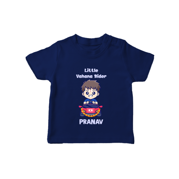  Little Vahana Rider Adventure T shirt - NAVY BLUE - 0-5 Months Old (Chest 17")
