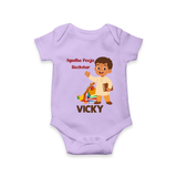  Ayudha Puja Rockstar Celebration Romper - LILAC - New Born (Chest 14")