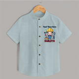 Tool Time Hero Shirt | Custom Baby Shirt for Festival and Fun - ARCTIC BLUE - 0 - 6 Months Old (Chest 23")
