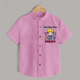 Tool Time Hero Shirt | Custom Baby Shirt for Festival and Fun - BABY PINK - 0 - 6 Months Old (Chest 23")