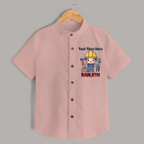  Tool Time Hero Shirt - PEACH - 0 - 6 Months Old (Chest 23")