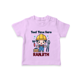 Tool Time Hero Tshirt | Custom Baby Tshirt for Festival and Fun - LILAC - 0-5 Months Old (Chest 17")