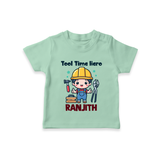 Tool Time Hero Tshirt | Custom Baby Tshirt for Festival and Fun - MINT GREEN - 0-5 Months Old (Chest 17")