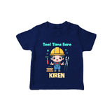 Tool Time Hero T shirt - NAVY BLUE - 0-5 Months Old (Chest 17")