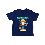 Tool Time Hero Tshirt | Custom Baby Tshirt for Festival and Fun - NAVY BLUE - 0-5 Months Old (Chest 17")