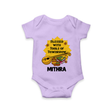  Blessed With Tools Of Tomorrow Romper - LILAC - New Born (Chest 14")