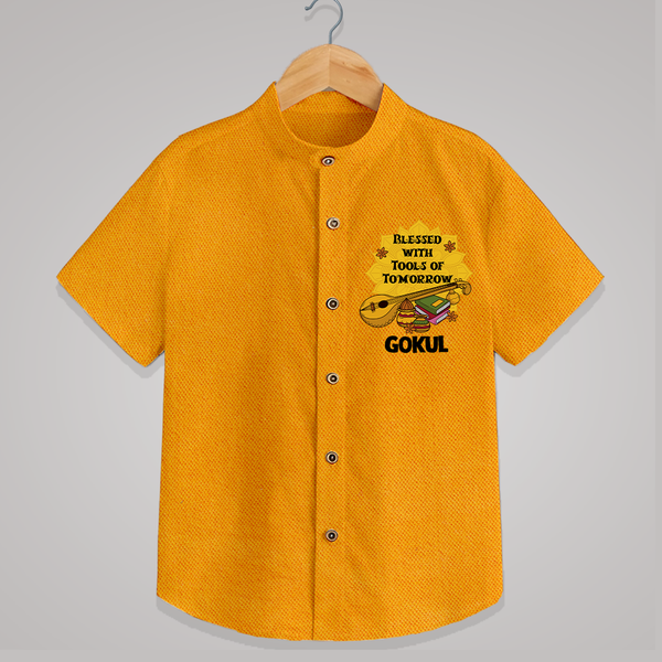  Blessed With Tools Of Tomorrow Shirt - CHROME YELLOW - 0 - 6 Months Old (Chest 23")