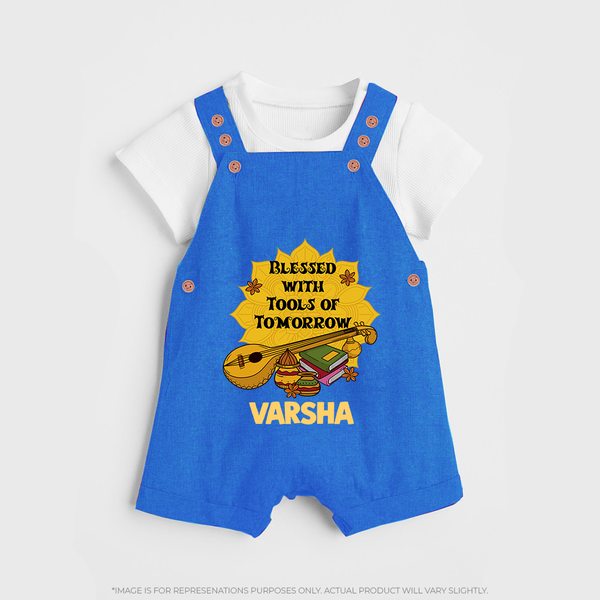  Blessed With Tools Of Tomorrow Dungaree - COBALT BLUE - 0 - 5 Months Old (Chest 18")