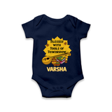  Blessed With Tools Of Tomorrow Romper - NAVY BLUE - New Born (Chest 14")