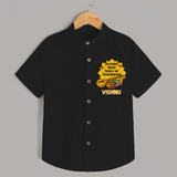 Blessed With Tools of Tomorrow Shirt | Custom Baby Shirt for Ayudha Puja - BLACK - 0 - 6 Months Old (Chest 23")
