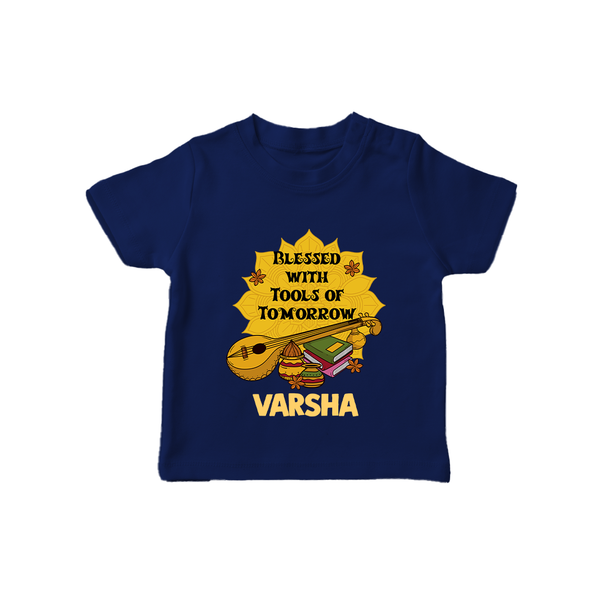  Blessed With Tools Of Tomorrow T shirt - NAVY BLUE - 0-5 Months Old (Chest 17")