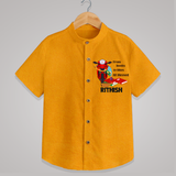  Books To Bikes Ayudha Puja Shirt - CHROME YELLOW - 0 - 6 Months Old (Chest 23")
