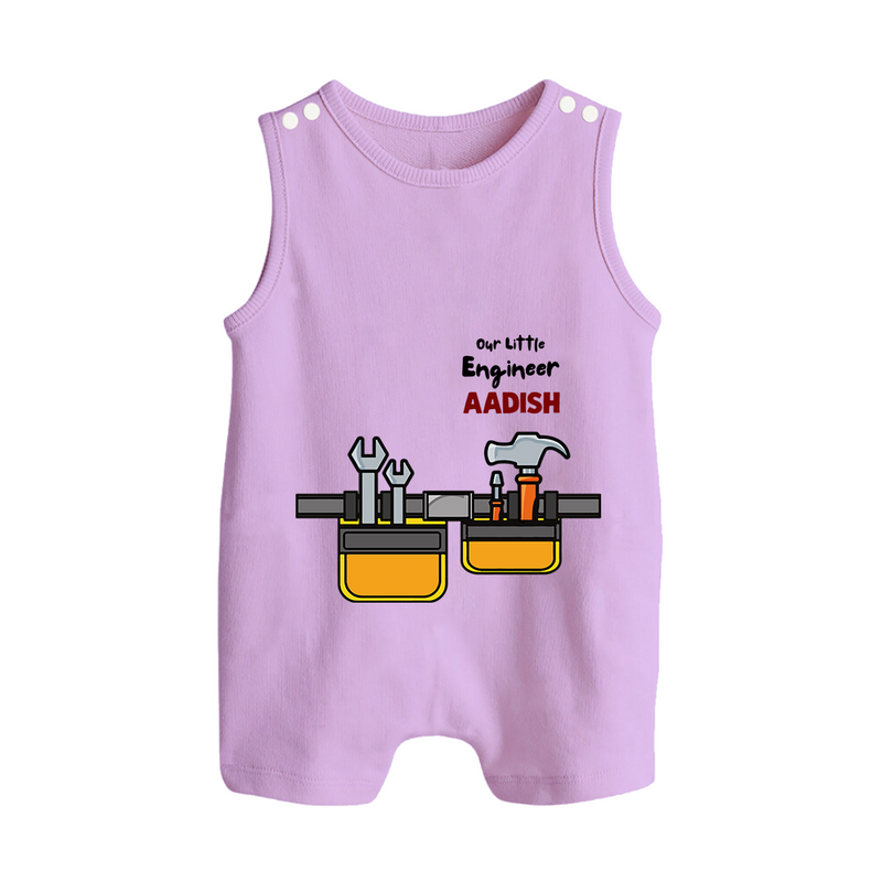 Our Little Engineer Romper Suit | Custom Baby Romper Suit for Festival and Learning - LILAC - 0 - 5 Months Old (Chest 18")