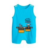 Our Little Engineer Romper Suit | Custom Baby Romper Suit for Festival and Learning - SKY BLUE - 0 - 5 Months Old (Chest 18")