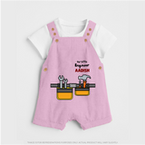 Our Little Engineer Dungaree Set | Custom Baby Dungaree Set for Festival and Learning - BABY PINK - 0 - 5 Months Old (Chest 18")