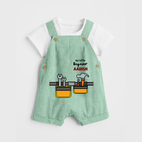  Little Engineer Tool Master Dungaree - MINT GREEN - 0 - 5 Months Old (Chest 18")