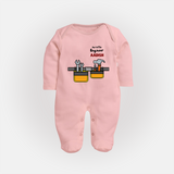 Our Little Engineer Sleep Suit | Custom Baby Sleep Suit for Festival and Learning - BABY PINK - New Born (Chest 7.5")