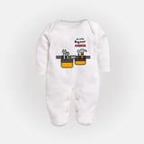 Our Little Engineer Sleep Suit | Custom Baby Sleep Suit for Festival and Learning - WHITE - New Born (Chest 7.5")