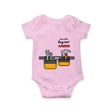 Our Little Engineer Romper | Custom Baby Romper for Festival and Learning - BABY PINK - New Born (Chest 14")