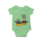  Little Engineer Tool Master Romper - GREEN - New Born (Chest 14")
